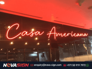 Neon Sign Dubai - Nova Sign Printing