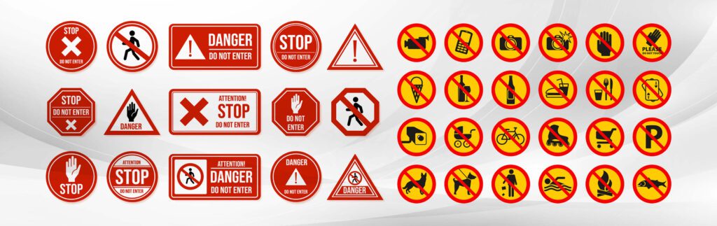 Safety signs suppliers in dubai