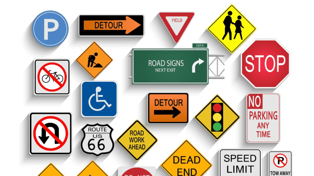 Safety sign boards