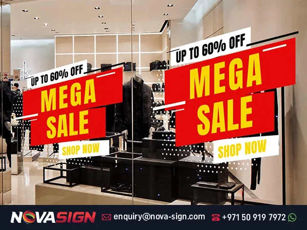 shop signage Dubai