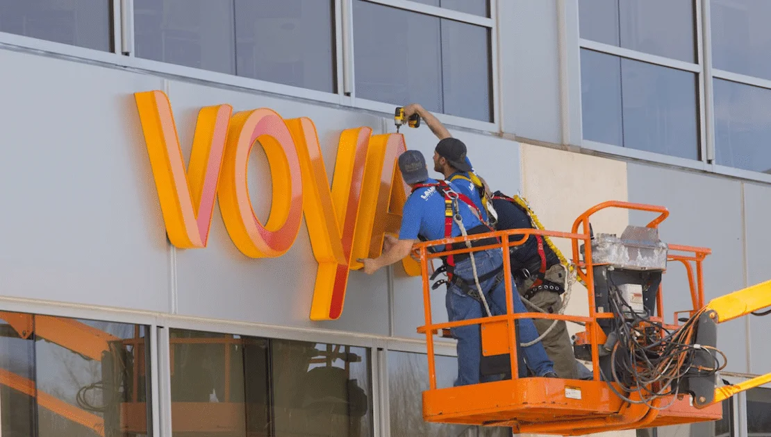 Signage installation
