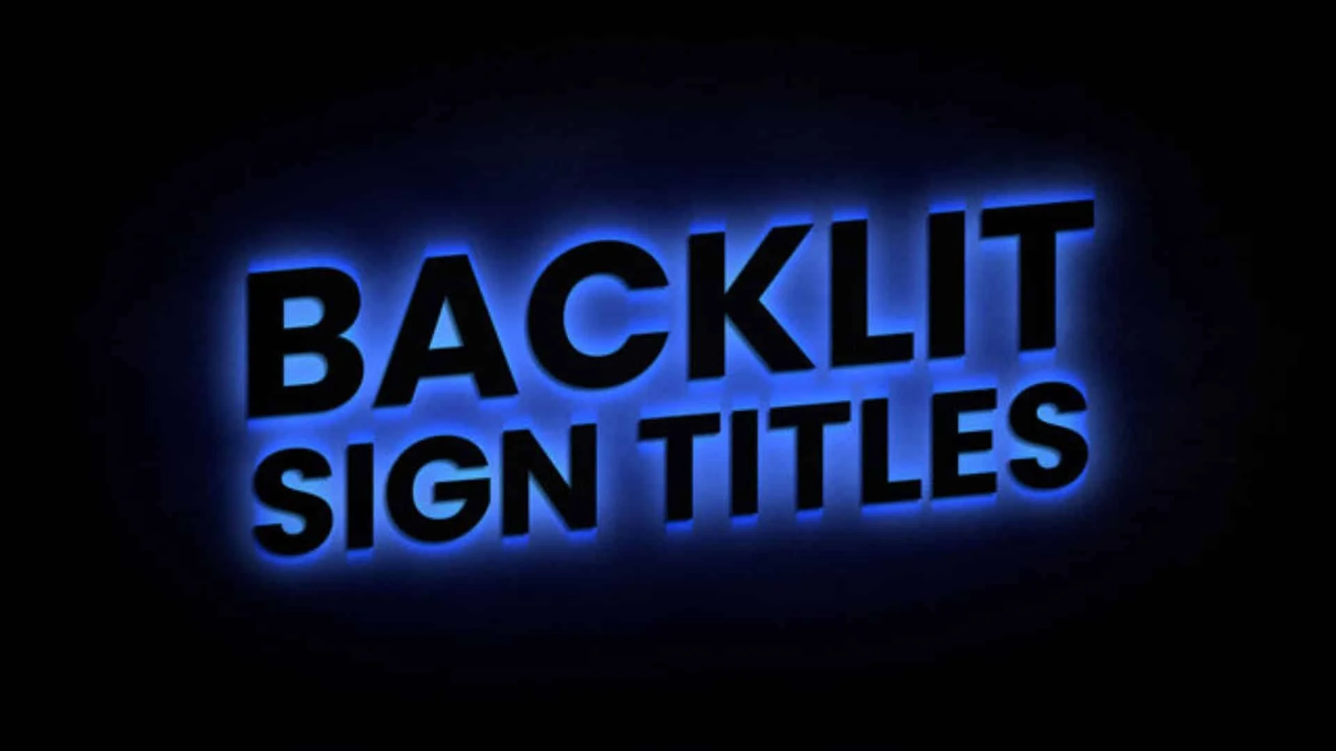 backlit signage