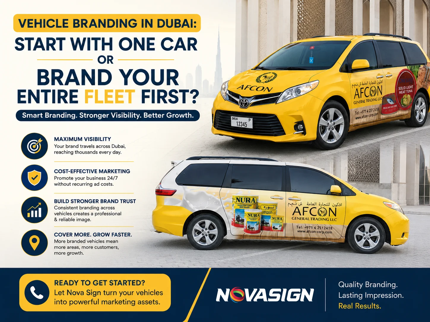 vehicle branding in Dubai